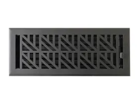 Er2300-412-st-txb Empire Register Co Steel Floor - 4x12 Inch Abstract Design Textur