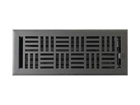 Empire Register Co Er2400-412-st-txb Steel Floor - 4x12 Inch Art Nouveau Design Tex