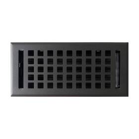 Empire Register Co Er5200-410-st-txb Steel Floor - 4x10 Inch Square Design Textured