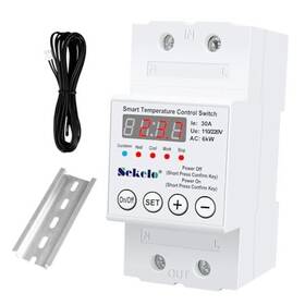 Enshute Ehs-therm-63a High-power Temperature Control Switch Rail-mounted Digital Thermostat With