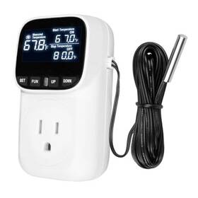 Enshute Enshute-tc12015a Digital Temperature Controller Thermostat Outlet Plug 120v 15a Heating And