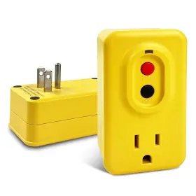 G20aa-5-15p Ep Gfci Adapter 15 Amp Grounded 3-prong Single Outlet For Indoor Use With Ma