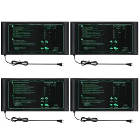 Lan-estune-0107 Estune 4 Pack Seedling Heat Mat Heating For Seedlings Grow Mats Waterproof Hydro