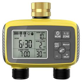 Everbloom 774882476368 Programmable 2-zone Smart Sprinkler Timer - Outdoor Automatic Irrig... Fast Ship