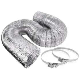 Ep-fafvdl6x25 Evertechpro Dryer Hose Aluminum Foil Duct With Built-in Steel Wire