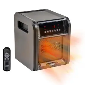 Yzkr01-06 Ez-heat Digital 6-element Quartz Infrared Cabinet Space Heater With Remote 12-hour T