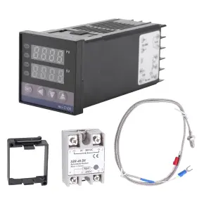1300 Fafeicy 632499816489 Digital Thermostat Alarm Led Pid Temperature Controller Kits Ac110v