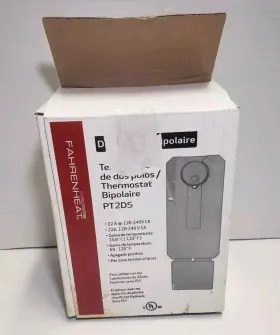 Pt2ds Fahrenheat Non-programmable Unit-mounted Baseboard Thermostat New Read