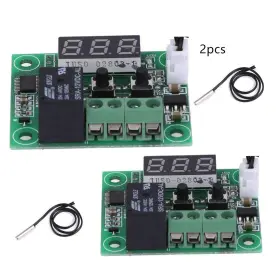 W1209 Fainwan 768599198705 2pcs 12v Dc Digital Temperature Controller Board Micro Thermostat -50-1