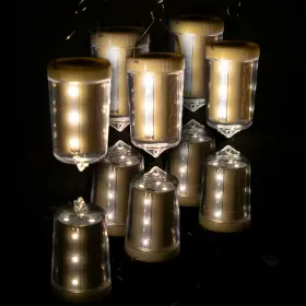 Omniledrmt-ww-cp5 Fantado Paperlanternstore.com 5-pack Kit With Remote Control Warm White 12-led Omni360 P