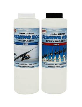 Fasco Epoxies 55fqk #55f - Fishing Rod Building Clear Epoxy Coating Quart Kit