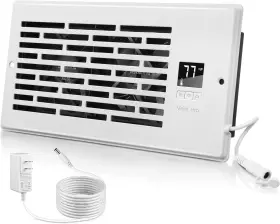 Feekoon 445032370340 Quiet Smart Register Booster Fan With Thermostat Control 4 Inch X 10 Ac Ve