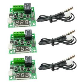 Ferwooh 270003 3pcs W1209 Dc 12v Digital Temperature Controller Board Micro Thermost