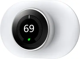 Ym001 Ffstarym Wall Plate Cover For Google Nest Thermostat 1st 2nd 3rd Gen Snow White