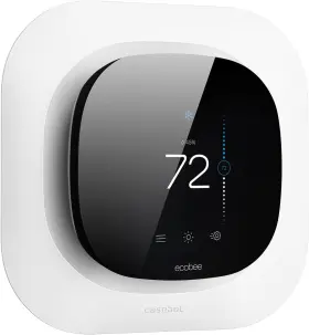 Fintie 744110422283 Smart Thermostat Wall Plate Trim Kit Mount Cover Easy Install White