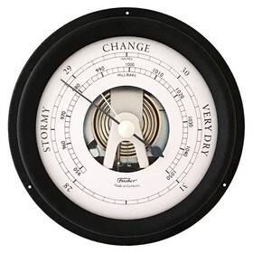 Fischer Germany 1436r-22-us Maritime Barometer Black Diameter 125 Mm Face 85 - 1508b-06