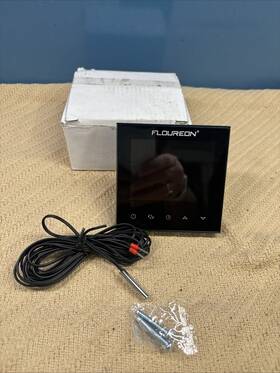 Floureon Hy180104 Digital Thermostat Black