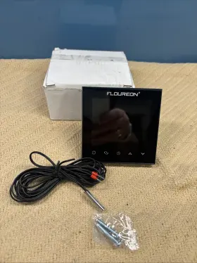 Hy180104 Floureon Digital Thermostat Black