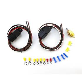 Forletor 753514125287 Dual Electric Fan Relay Kit 40 Amp Automotive Thermostat Switch For
