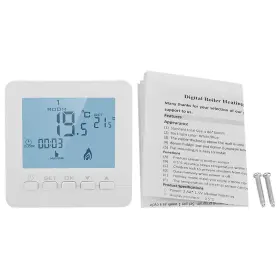 Fuwinkr 459405947921 Thermostat Programmable With Digital Lcd Display 5a Smart Tempera