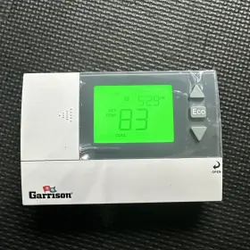 3558176 Garrison Programmable Digital Thermostat Heat/ Cool 24 Battery Backup Backlight Nib