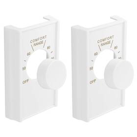 Gdw Bj-35n9-o2bb White Double Pole Line Volt Thermostat Cover For Old Style D22 - Hvac With Li
