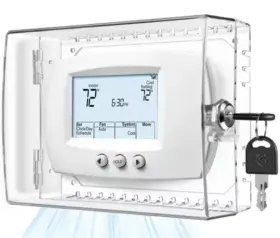 Trj005 Gedreew Large Thermostat Lock Box With Keys Clear Cover