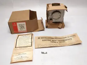 21ht601 General Electric Nos Ge 22a Double Pole Line Voltage Thermostat 208-277vac