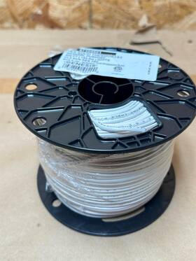 Genesis 032886190490 500ft 18/2 Solid Thermostat General Purpose Wire - White 47104801