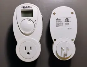 T38ul-b Global-wexcel 2 Plug In Thermostat Temperature Controller For Space Heater Or Window Ac Unit