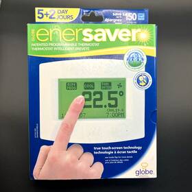 Globe 59010 Enersaver Programmable Thermostat New Open Box Patented Digital