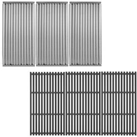 Glowye 5s373/69373 Infrared Emitter Plates And Cooking Grates Replacement For Charbroil Tru-infrar