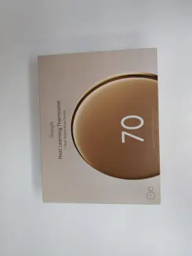 Google 193575040172 Nest Learning Thermostat 4th Gen With Sensor Polished Gold Works