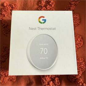 Google 47rorv Nest Thermostat Programmable Digital Display Wi-fi White Smart Home