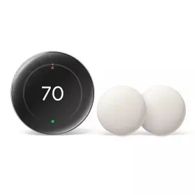Google 744110964370 Nest Learning Thermostat 4th Gen With Temperature Sensor 2nd 2-pack