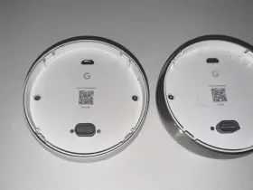 D1v5br Google Programmable Round Thermostat White Steel Wifi Digital Home