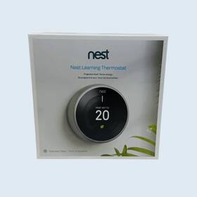 Google G54ak Nest Learning Thermostat Polished Obsidian With 2 Temperature Sensors