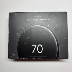 Ga05134-us Google Nest Learning Thermostat 4th Polished Obsidian Temperature Sensor