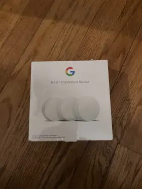 Ja0196 Google Nest Temperature Sensor 3 Pack Wireless App Control White New In Package
