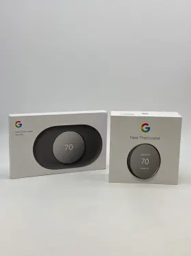 M4cvz Google Nest Thermostat 4th Gen Learning With Trim Kit - Open Box