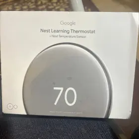 1011695216 Google Nest Learning Thermostat 4th Gen With Temperature Sensor 2nd