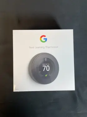 A0013 Google Nest 813917020210 Black Wall Mounted Smart Programmable Learning Thermostat
