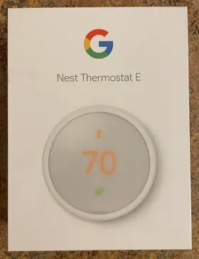 A0063 Google Nest 813917022139 New Thermostat E Smart Wifi Learn White