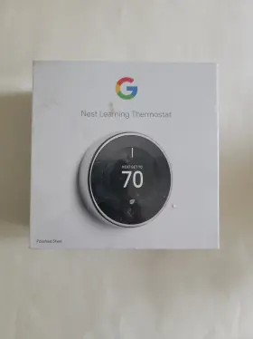 Google Nest 886087343533 Learning Thermostat - Smart Wi-fi Polished Steel Brand New