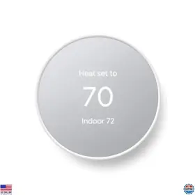 B08hrpdytp Google Nest Smart Wifi Programmable Thermostat For Home - Energy Saving Snow Color