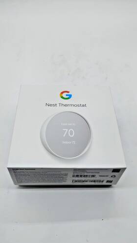Google Nest D6wwbmscy Thermostat Smart Wifi Programmable Alexa Assistant Snow White