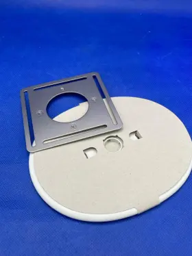 Enet24-plat-p-wh Google Nest Thermostat 4th Gen Wall Plate Cover -white