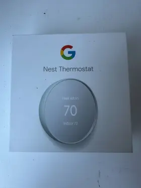 Ga02083-us Google Nest Smart Programmable Thermostat Fog Gray Wi-fi Wall-mounted