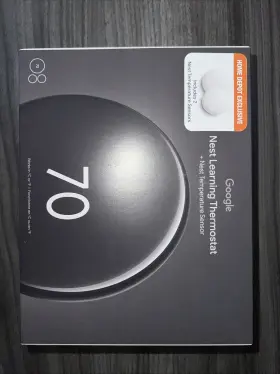 Ga05169us Google Nest Learning Thermostat 2 Sensors Obsidian