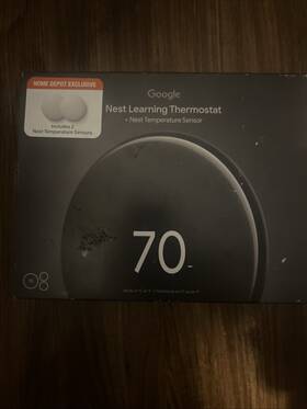 Google Nest Ga0557-us Learning Thermostat 4th Gen With 2 Temperature Sensors Ga0557
